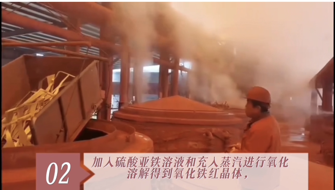 Цветной пигмент Sanhuanhuan, цех по производству красного оксида железа